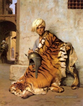 Peau Marchand du Caire Arabe Jean Léon Gérôme Peinture à l'huile